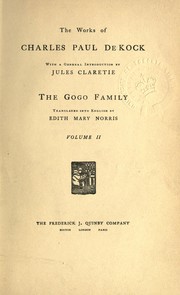 Cover of: The Gogo family: Translated into English by Edith Mary Norris