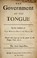Cover of: The government of the tongue.