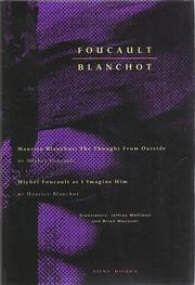 Cover of: Maurice Blanchot, the thought from outside by Michel Foucault