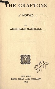 Cover of: The Graftons, a novel by Archibald Marshall