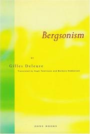 Cover of: Bergsonism