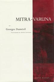 Cover of: Mitra-Varuna: An Essay on Two Indo-European Representations of Sovereignty