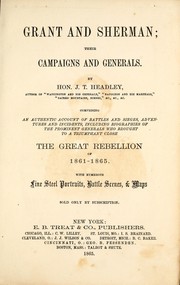 Cover of: Grant and Sherman: their campaigns and generals