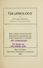 Cover of: Graphology
