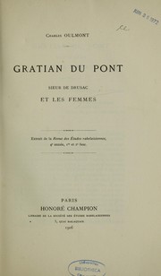 Cover of: Gratian Du Pont, sieur de Drussac et les femmes