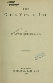 Cover of: The Greek view of life