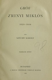 Cover of: Gróf Zrinyi Miklós, 1620-1664