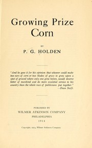 Cover of: Growing prize corn