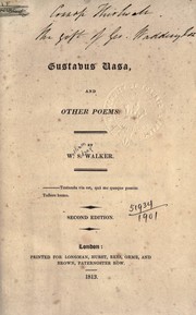 Cover of: Gustavus Vasa, and other poems