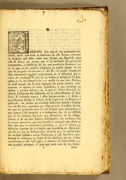 Cover of: Habiendo sido uno de mis principales cuidados, desde que entré al gobierno de este reyno, mantener la limpieza que debe tener una ciudad tan populsa como esta de Lima ..