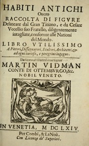 Cover of: Habiti antichi by Cesare Vecellio