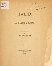 Cover of: Halid: an eastern poem