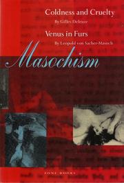 Cover of: Masochism by Gilles Deleuze, Leopold vonSacher-Masoch