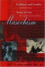 Cover of: Masochism: Coldness and Cruelty & Venus in Furs