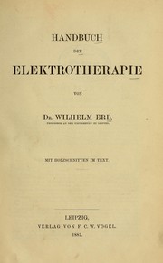 Cover of: Handbuch der Elektrotherapie
