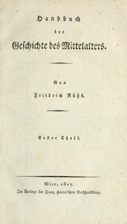 Cover of: Handbuch der Geschichte des Mittelalters