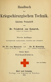 Cover of: Handbuch der Kriegschirurgischen Technik: Gekrönte preisschrift