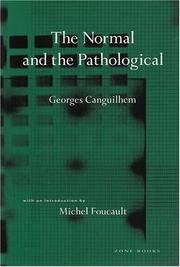 Cover of: The normal and the pathological