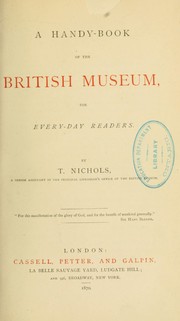 Cover of: A handy-book of the British museum, for every-day readers