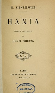Cover of: Hania