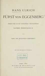 Cover of: Hans Ulrich, Fürst von Eggenberg