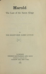 Cover of: Harold, the last of the Saxon kings by Rosina Bulwer Lytton Baroness Lytton