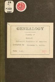 Cover of: Hawley family by Frances M] [from old catalog Smith, Frances M] [from old catalog Smith