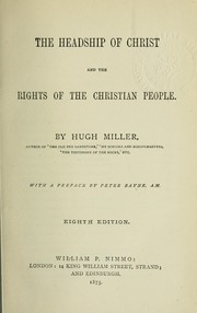 Cover of: The headship of Christ and the rights of the Christian people