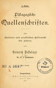 Cover of: Heinrich Pestalozzi