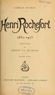 Cover of: Henri Rochefort, 1831-1913