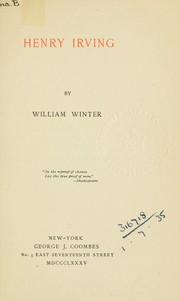 Cover of: Henry Irving | Winter, William
