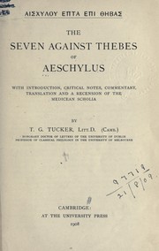 Cover of: Hepta epi Thebas by Aeschylus