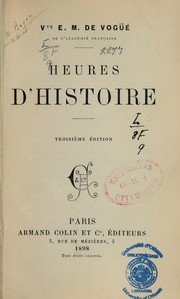 Cover of: Heures d'histoire