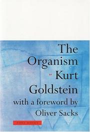 Cover of: The organism by Kurt Goldstein