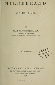 Cover of: Hildebrand and his times by W. R. W. Stephens