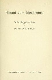 Cover of: Hinauf zum Idealismus: Schelling-Studien