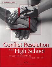 Cover of: Conflict Resolution in the High School: 36 Lessons