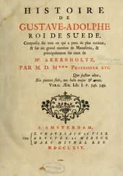 Cover of: Histoire de Gustave-Adolphe, roi de Suede