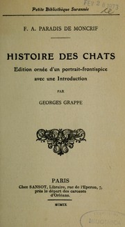 Cover of: Histoire des chats