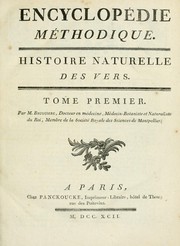 Cover of: Histoire naturelle des vers by Jean Guillaume Bruguière