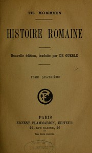 Cover of: Histoire romaine