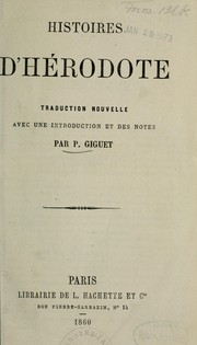 Cover of: Histoires d'Hérodote