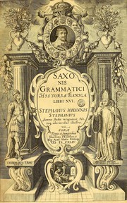 Cover of: Historiae Danicae libri XVI by Saxo Grammaticus