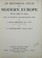 Cover of: An historical atlas of modern Europe from 1789-1914, with an historical and explanatory text