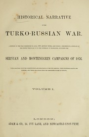 Cover of: Historical narrative of the Turko-Russian war | 