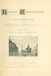 Cover of: Historic Warwickshire.