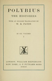 Cover of: Histories: With an English translation by W.R. Paton