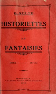 Cover of: Historiettes et fantaisies by Benjamin Sulte
