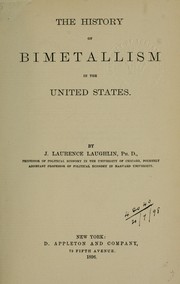 Cover of: History of bimetallism in the United States