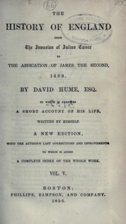 The history of England by David Hume